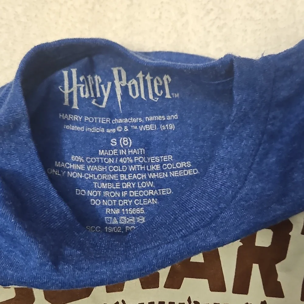 Harry Potter Gryffindor Blue Boys S (8) Short Sleeve Graphic T-Shirt